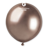 Globo 19" GB150 Rosa Dorado "Latex Shiny Rose Gold #093" 25uds